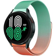 Batu Medikal Newface Watch 22MM Metal Mıknatıslı Kordon - Turuncu-Yeşil