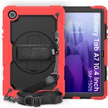 Uravas Store Galaxy T500 Tab A7 10.4 Kılıf Pars Tablet Kapak - Kırmızı