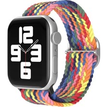 Batu Medikal Newface Apple Watch 38MM Star Kordon - Siyah-Kırmızı-Sarı