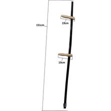 Uravas Store Lounge Tırpan Sapı Takımı - Metal Sap, Elcik, Bilezik Alyan