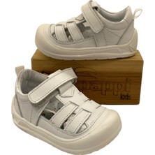 PAPPIKIDS26Y08 Ortopedik Deri Ilk Adım Ayakkabısı