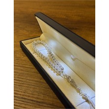 Ada Life Gümüş (Premium Işıklı KUTULU)1000 Ayar Gümüş Yuvarlak Kesim Oyma Model Tesbih