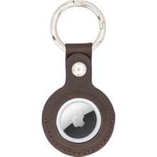 Uravas Store Airtag Uyumlu Deri Anahtarlık, Acı Kahve