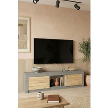 Robin Home Tv Ünitesi Tv Sehpası 160CM Keçe-Beton DG12