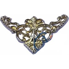 Uravas Store Lounge Dekoratif Köşe Süsü, Köşelik - Küçük, 19X34MM, Sarı, 1 Adet