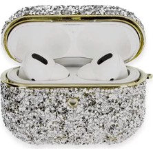 Batu Medikal Newface Airpods Pro 2 (2.nesil) Luz Taşlı Kılıf - Mavi