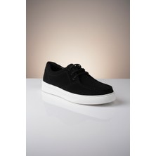 Modayak Ata Sisley Velvet Siyah Poli Taban Hakiki Deri Bağcıklı Günlük Erkek Ayakkabı