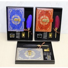 Uravas Store Şifreli Deri Defter Divit Hokka Seti