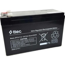 Ttec 12V 7Ah-20Hr Base Bakımsız Kuru Akü Alarm-Siren İçin Ups Uygun Değil 1,75 Kg