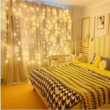 Uravas Store 8 Fonksiyonlu Peri Perde LED Uzaktan Kumandalı Günışığı Perde Peri LED (3 mt x 3 Mt)