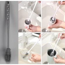 Uravas Store Silikon Uzun Saplı Kavanoz Yıkama Fırçası