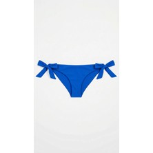 Zi Mavi Kalın Ip Bağcıklı Brezilya Kesim Bikini Altı