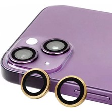 Batu Medikal Newface iPhone 15 Plus Raze Metal Kamera Lens - Sarı