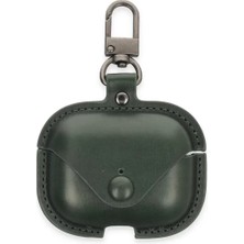 Batu Medikal Newface Airpods 3 (3.nesil) Çanta Deri Kılıf - Haki Yeşil