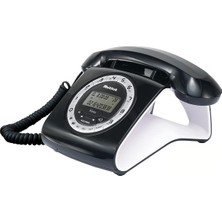 Multitek Retro Özel Tasarımlı Kablolu Siyah veya Kırmızı Masa Üstü Telefon