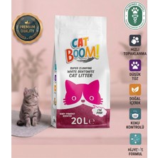 Cat Boom Bebek Pudrası Kokulu Bentonit Kedi Kumu 20 Lt