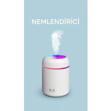 Uravas Store 300 ml Ulrasonik Ledli Hava Nemlendirici Buhar Makinesi Aroma Difüzörü