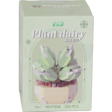 Uravas Store P1248 Panlos Si̇mülasyon Çi̇çek Seri̇si̇ 335 Parça Block Oyuncak