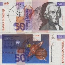 Banknoting Slovenya 50 Tolarjev 1992 Çok Temiz++
