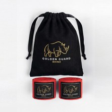 Golden Kırmızı Profesyonel Boks Bandajı 4 Metre Mma Kick Boks Muay Thai El Sargısı + Kese Hediyeli