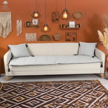 Dnc Home Tekstil Keten Evcil Hayvan Dostu Koltuk Pedi/koltuk Şiltesi, Yıkanabilir Ölçü Seçenekli