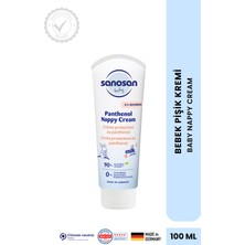 Sanosan Bebek Pişik Önleyici Krem 100 ml – %5 Panthenol Içeren, Kızarıklık Karşıtı Rahatlatıcı Bakım