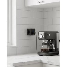 Uravas Store Akım Voltaj Korumalı Küp Priz 3 USB Destekli