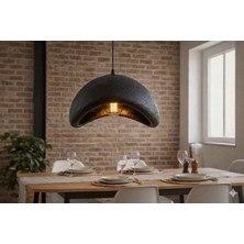 Modern Beton Görünümlü Tekli Sarkıt Avize