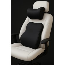 Pillowart Visco Premium Ergonomik Ofis Koltuğu – Bel ve Boyun Destekli Minder (Siyah)