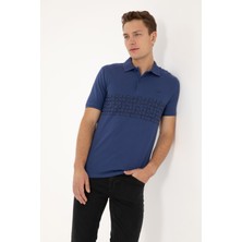 U.S. Polo Assn. Erkek Regular Fit Polo Yaka İndigo Tişört 50324789-VR028