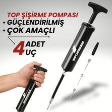 Sporsize Top Şişirme Pompası - Futbol Basketbol Voleybol Hentbol Pilates Topu Denge Diski Şişirme Pompası