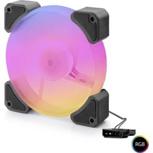 Uravas Store Kasa Fanı Rgb 12 cm - Siyah ND2660
