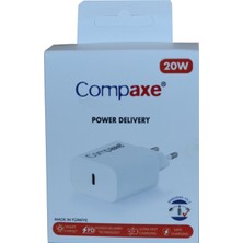 Compaxe Cta-200C Pd Usb-C 3.0 20W Ev Şarj Kafa