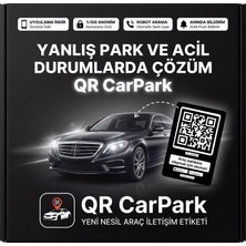 Qr Car Park-Uyarı -Kontrol Araç Iletişim Etiketi