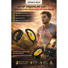 Crow'S Tech Kablosuz Bluetooth 5.4 Kulaklık, 50 Ms Gecikme, Çift Mod, Hd Mikrofon Enc/tws