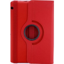 Uravas Store Mediapad T3 10 / 9.6 Kılıf 360 Tablet Deri Kılıf - Kırmızı
