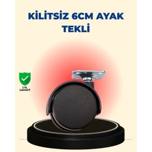 Uravas Store Masa Sehpa Için 6 cm Kilitsiz Ayak Tekli