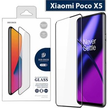 Uravas Store Dux Ducis Poco X5 Full Kaplama Tempered Cam Ekran KORUYUCU-(5775)