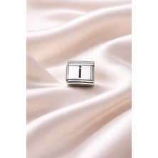 Uravas Store Nomination Uyumlu I Harf Charm | Çelik Bileklik Aksesuarı | Kişiye Özel Harf Modülü | &