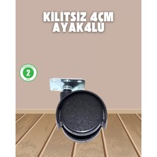 Uravas Store Sehpa Ekipmanlar Için Kilitsiz 4 cm Ayak 4’lü