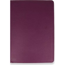 Uravas Store Galaxy X200 Tab A8 10.5 Kılıf 360 Tablet Deri Kılıf - Mürdüm