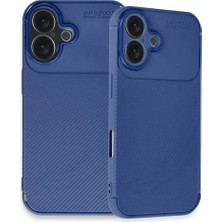 Uravas Store Iphone 16 Kılıf Auto Focus Karbon Kapak - Lacivert
