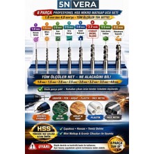 Universal 8 Parça Profesyonel Hss Mikro Matkap Ucu Seti (1-4 Mm) – Gravür, Pcb ve Hobi Cihazları ile Uyumlu