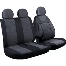 Crt Fiat Ducato 2+1 Ön Koltuk Kılıf Seti Füme