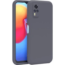 Uravas Store Y53S Kılıf Nano Içi Kadife Silikon - Gri