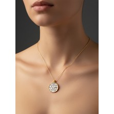 G&a Jewels Kozmik Bağ (Şaman Davulu) 925 Ayar Oksitli Yaldız (Altın) Kaplama Gümüş Kolye