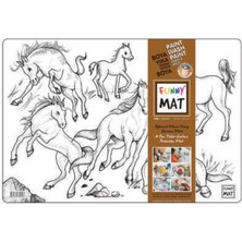 Uravas Store Funny Mat - Atlar 33,5X48CM