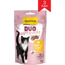 Gimcat Duo Soft Shacks Tavuklu ve Ciğerli Kedi Ödül Maması 50 gr x 3 Adet