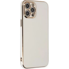 Uravas Store Iphone 12 Kılıf Volet Silikon - Beyaz