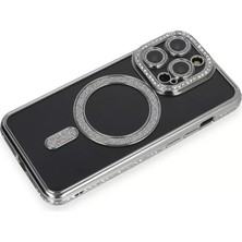 Uravas Store Iphone 14 Kılıf Joke Simli Magneticsafe Kılıf - Gri